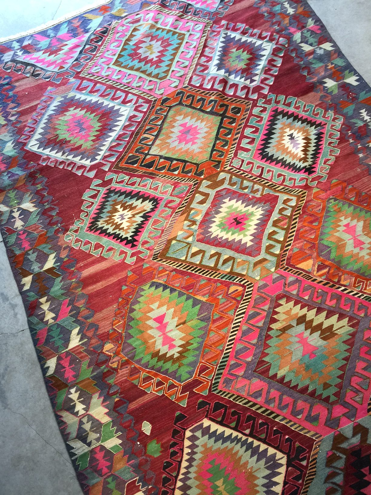 Kelimtæppe 200 x 309 cm