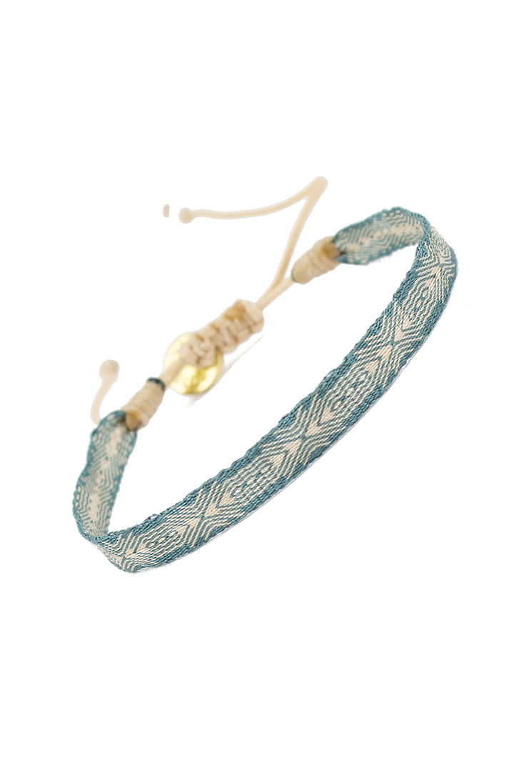 Aqua-og-offwhite-armbaand