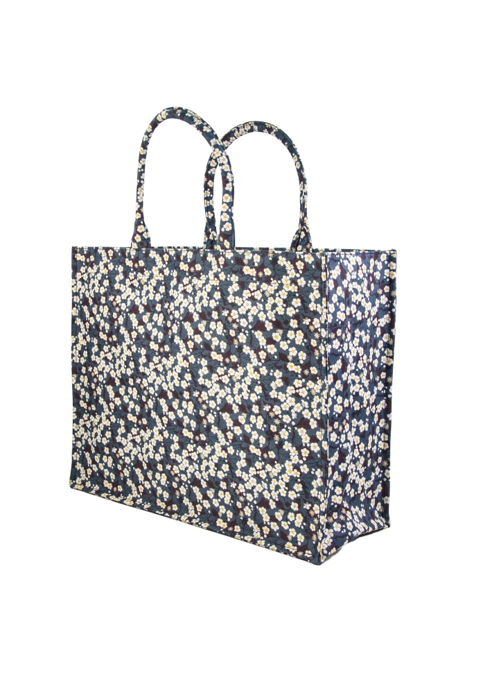 flydende Berri endelse Stor tote taske med blomsterprint - Køb den hos Mark&Waldorf lige her!