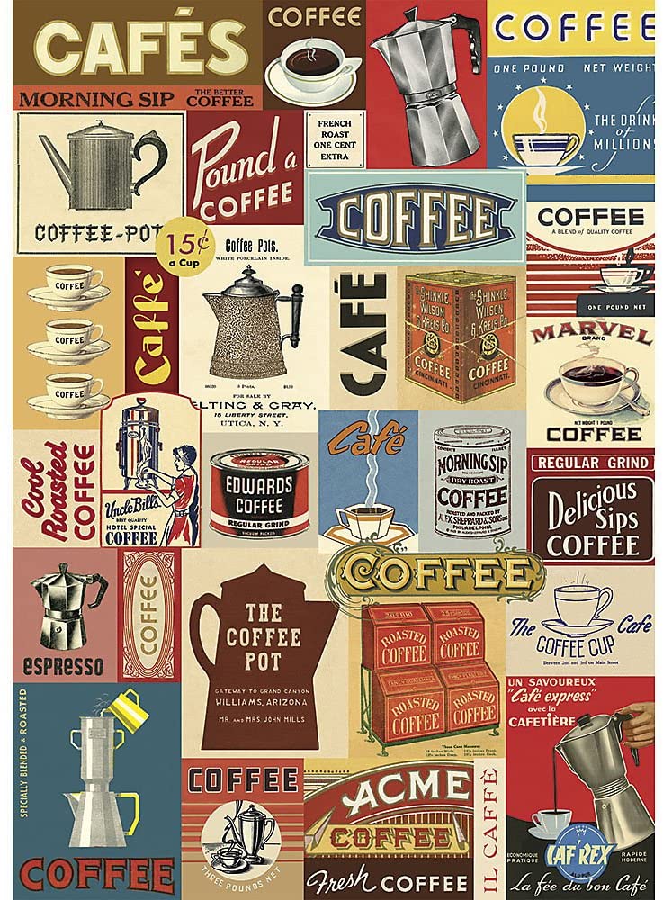 Plakat med kaffe l Vintage l Køb plakater Mark&Waldorf!