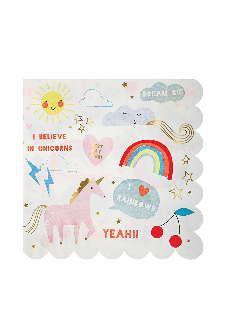 unicorn-rainbow-servietter-front