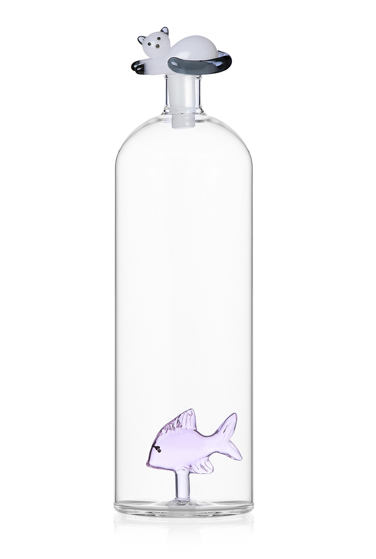 glasflaske-italiensk-med-fisk-og-kat