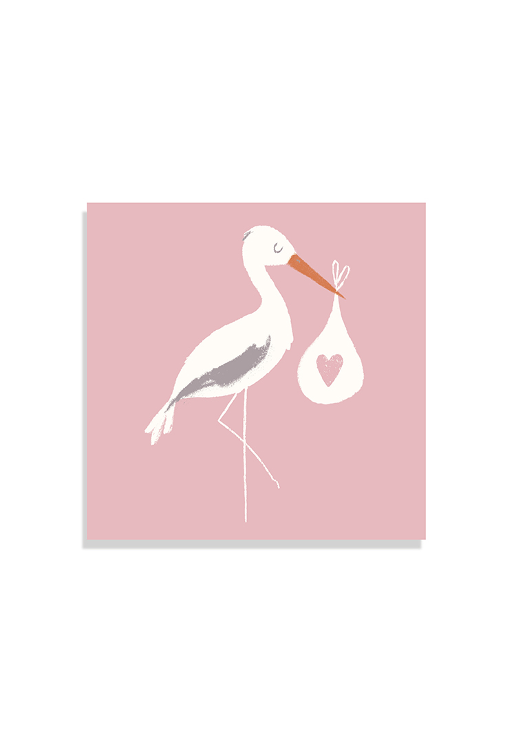 Pink-stork-kort