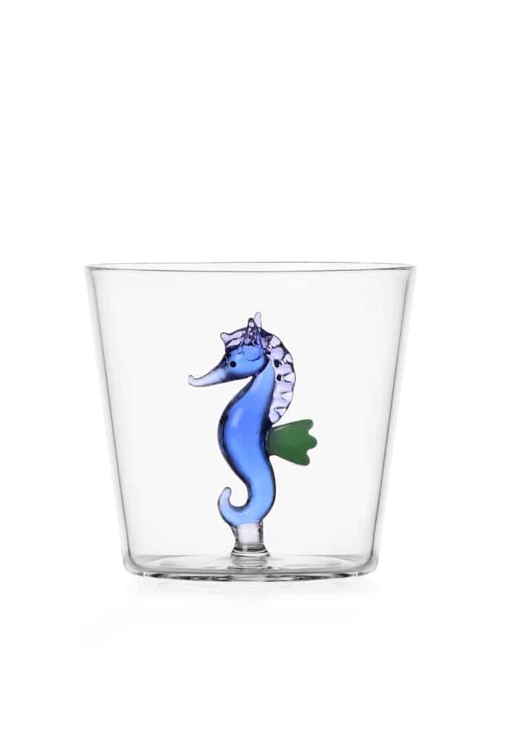 drikkeglas-seahorse-blue