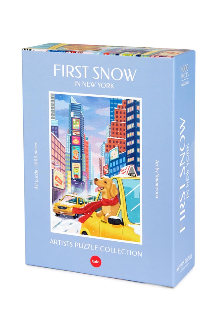first-snow-in-nyc-balvi-puslespil