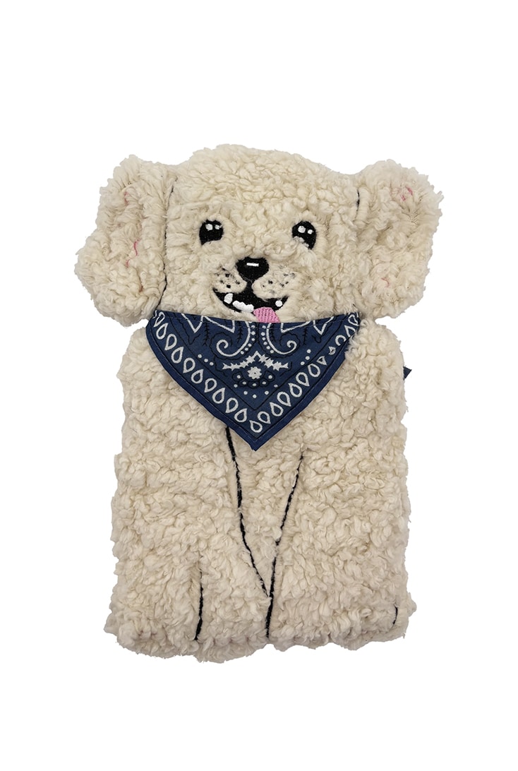 varmepude-hund-med-toerklaede